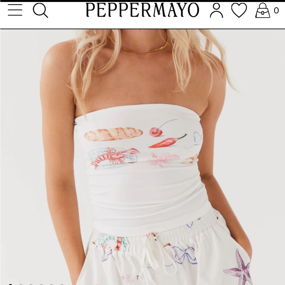 NWT Peppermayo Sweet Relief Tube top
